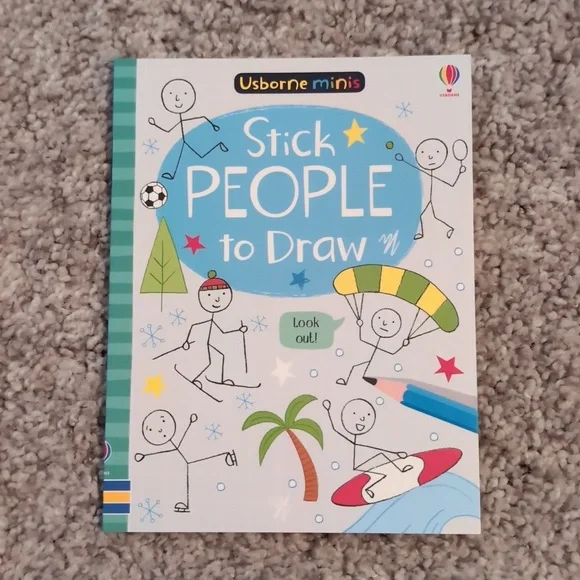 Usborne Minis How To Draw Stick People And Animals - Picture 2 of 5